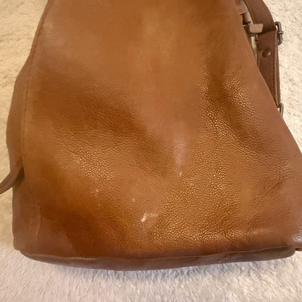 Free People Tan Leather Backpack - Picture 7 of 8